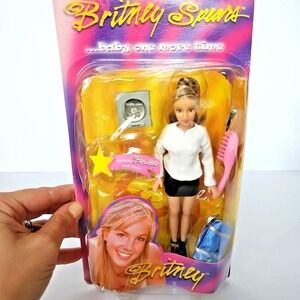 Y2K NIB Britney Spears Baby One More Time Play Along Doll Black Skirt White 1798